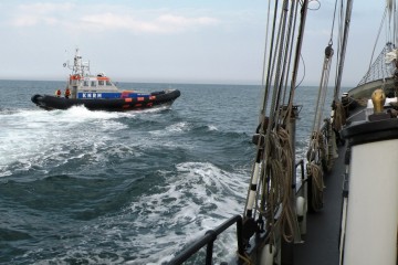 ... und auf der Nordsee noch mehr Freunde (Rettungsboot von Ameland)